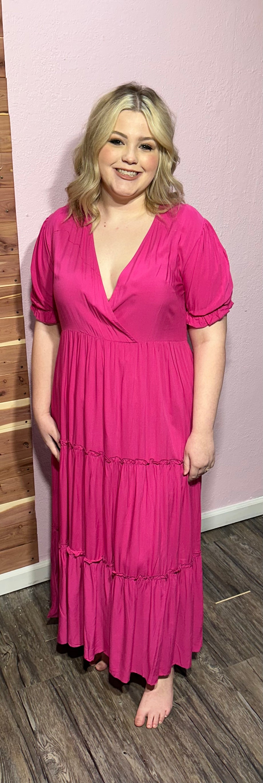 chinese dress ladies Yummy Maxi Dress (Pink)