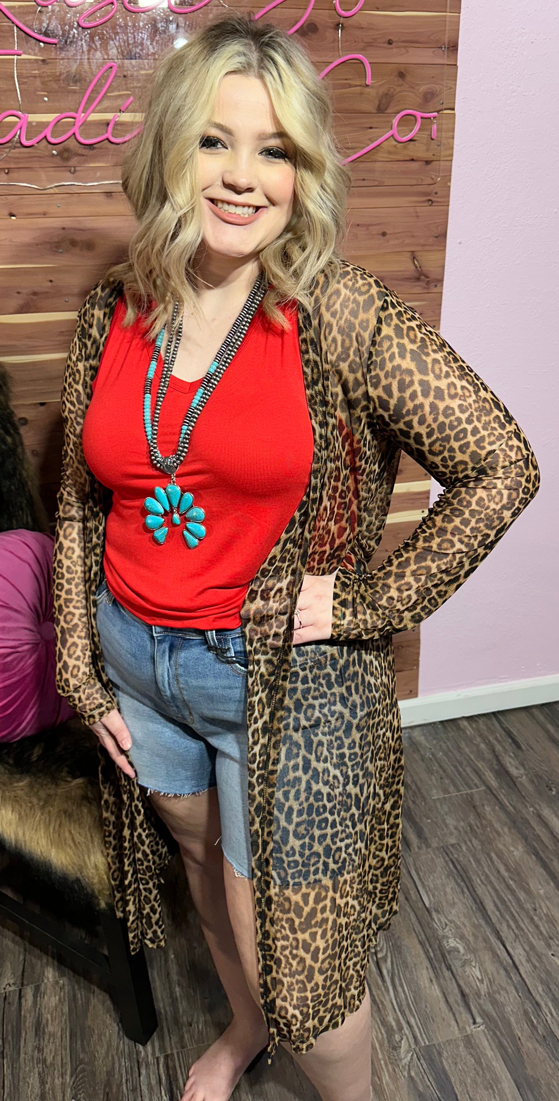 Sheer Leopard Cardigan – Kasee Jo Trading Co.
